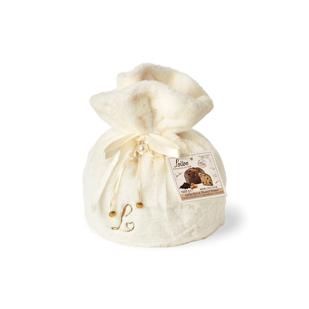 Panettone Nerosale - Chocolate & Salted Caramel - πουγκί (1Kg)