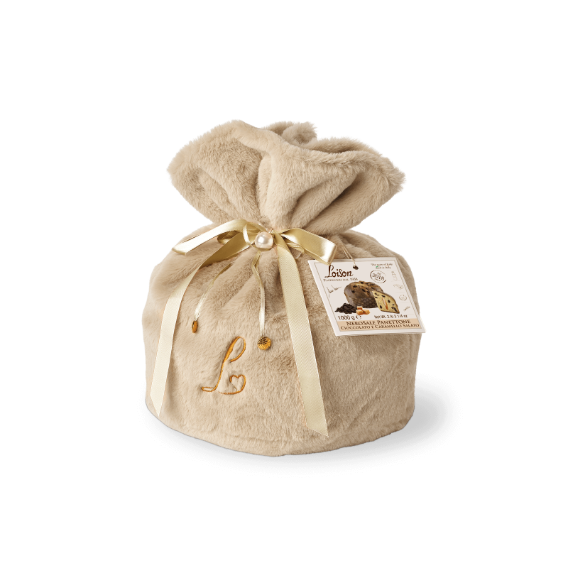 Panettone Nerosale - Chocolate & Salted Caramel - πουγκί (1Kg)