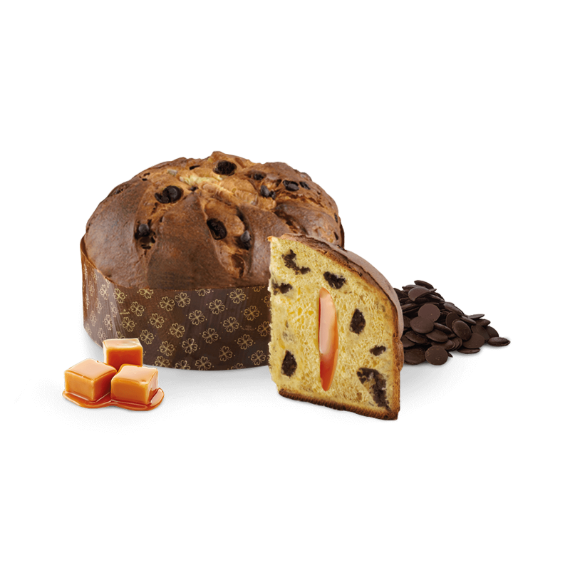Panettone Nerosale - Chocolate & Salted Caramel - πουγκί (1Kg)