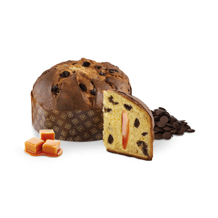 Panettone Nerosale - Chocolate & Salted Caramel - πουγκί (1Kg)